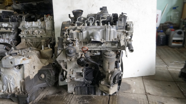 Двигатель в сборе 2.0 TDI 140 л.с. CBA для Фольсваген Пассат Б6 / Volkswagen Passat B6 2006-2010 г.в. в Самаре