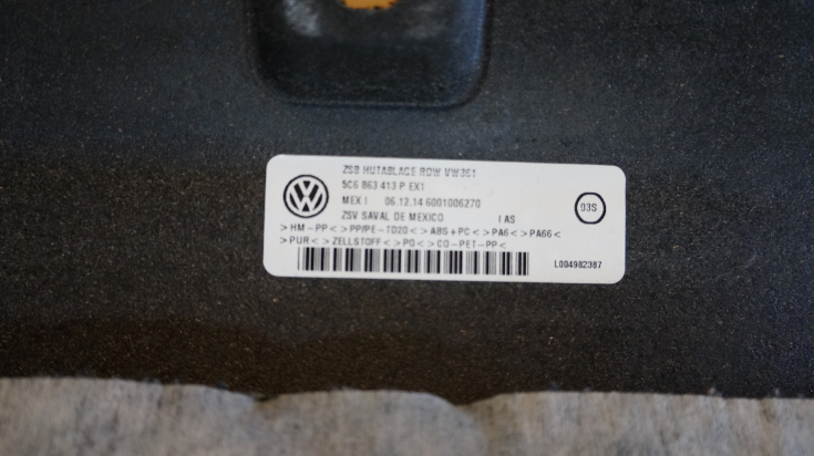 Полка задняя Фольксваген Джетта 6 / Volkswagen  Jetta 6 5C6863413 P в Самаре