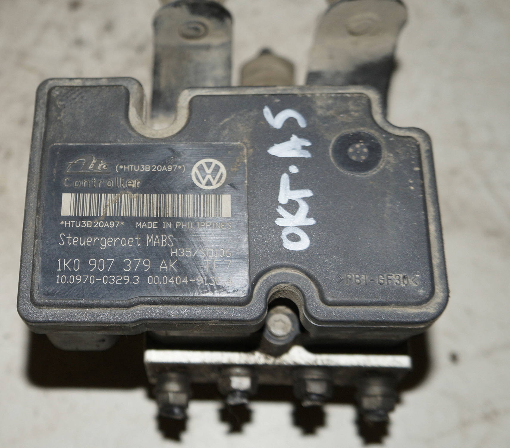 Насос ABS (блок антиблокировочный) 1K0907379AK для Шкода Октавия А5 / Skoda Octavia A5 2004 - 2013 г.в. — изображение 5