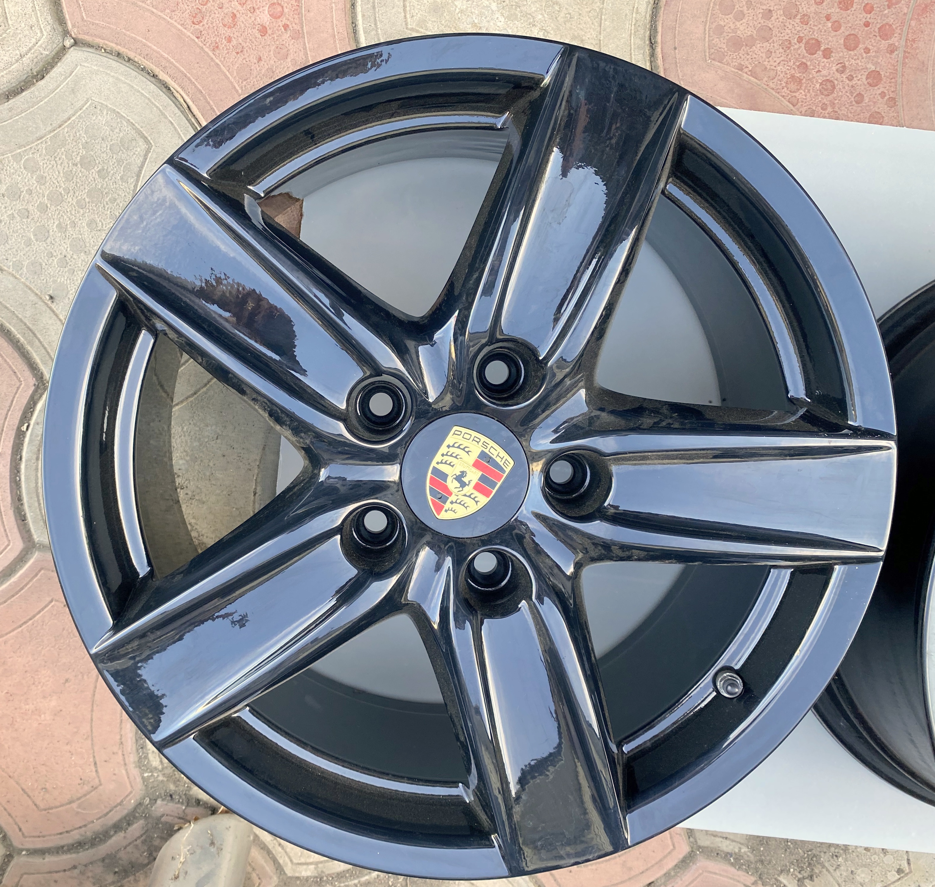 Диск колесный литой 4 шт. R18 5х130 оригинал 7P5601025D для Порше Каен / Porsche Cayenne S 2 2010-2014 — изображение 4