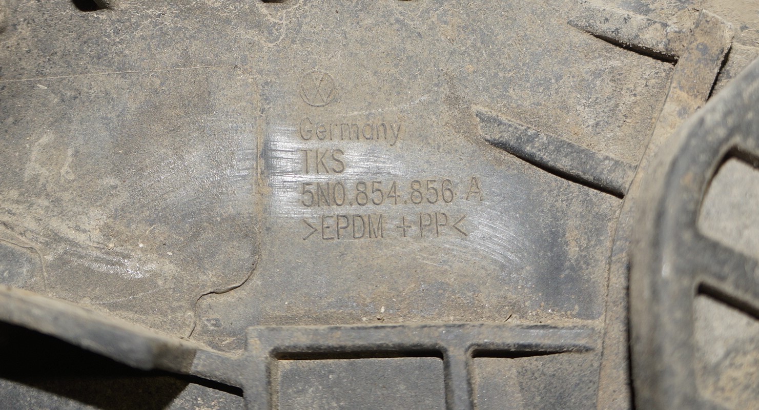 Брызговик задний передний правый vw tiguan i 2007 2011 17102033 (3)