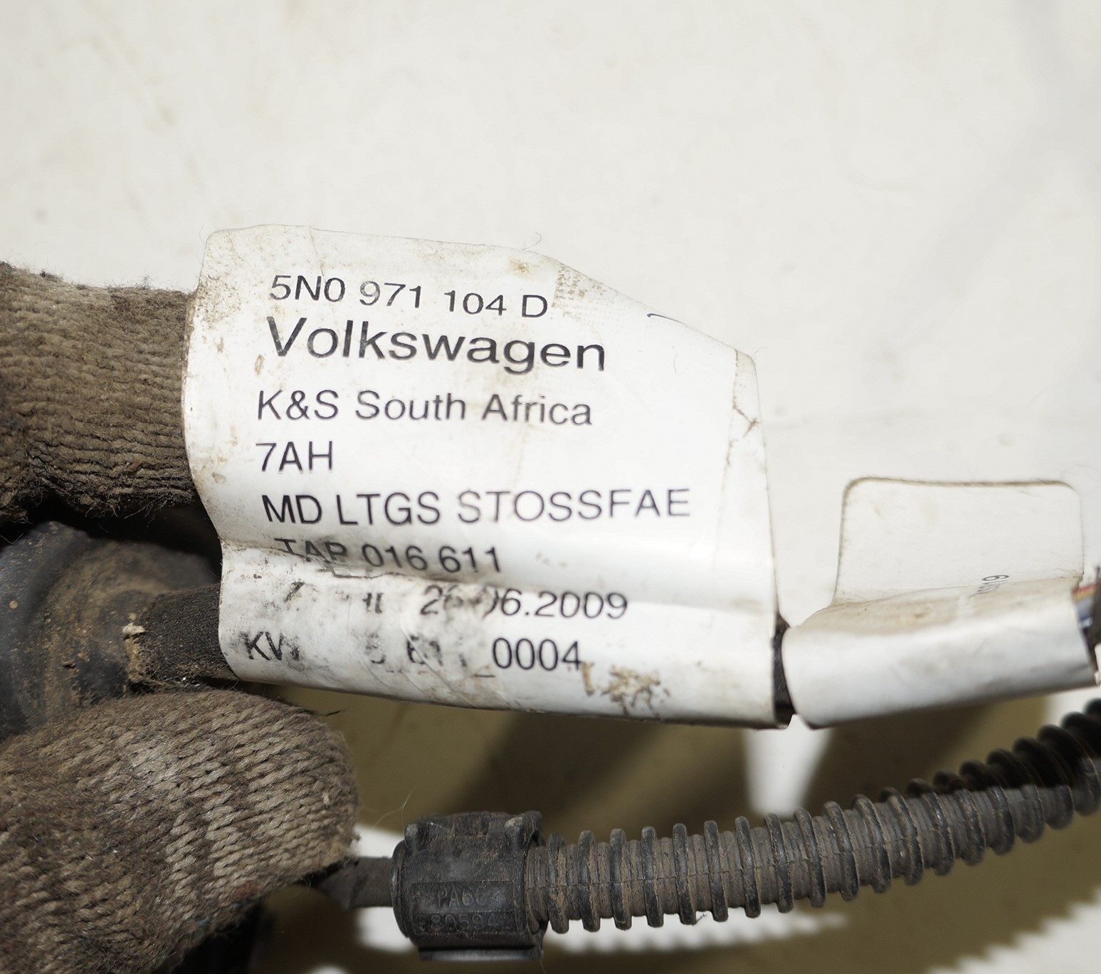 Датчик парктроника задний комплект с поводкой vw tiguan i 2007 2011 17102050 (3)
