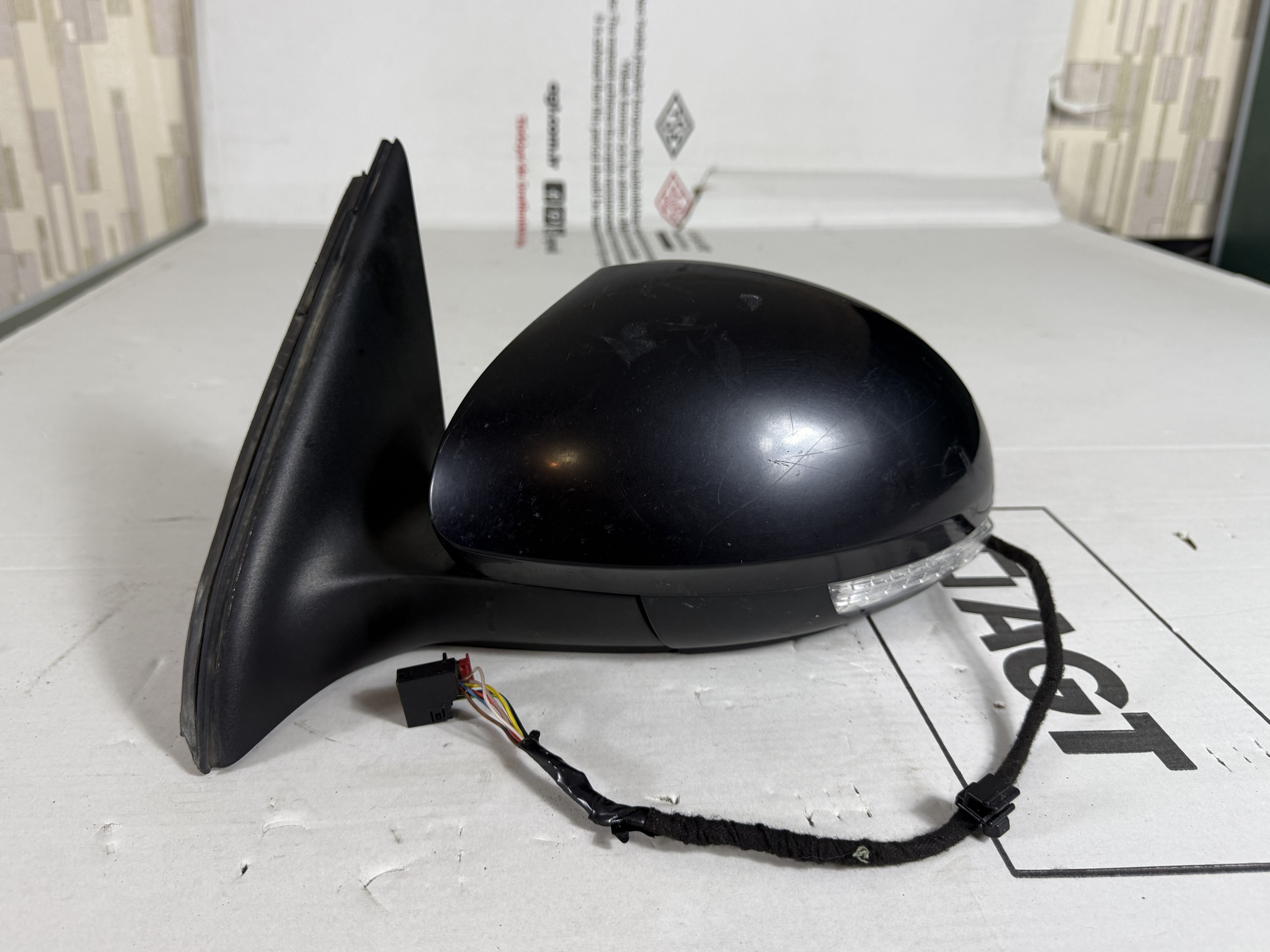 Зеркало правое электрическое оригинал 13 конт vw tiguan i 2007 2011 17102077 (1)