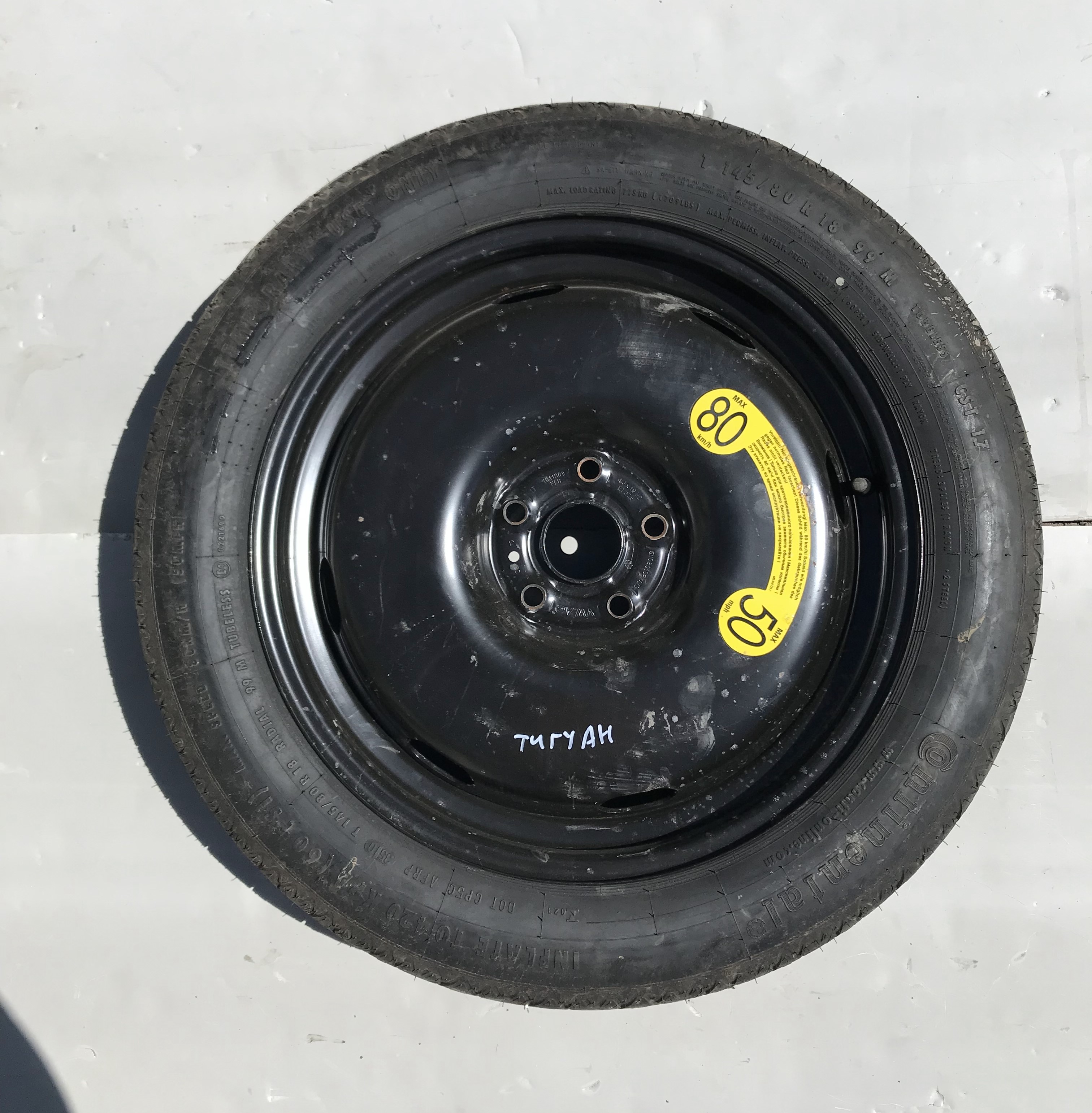 Колесо запасное докатка r18 5х112 vw tiguan i 2007 2011 17102100 (1)