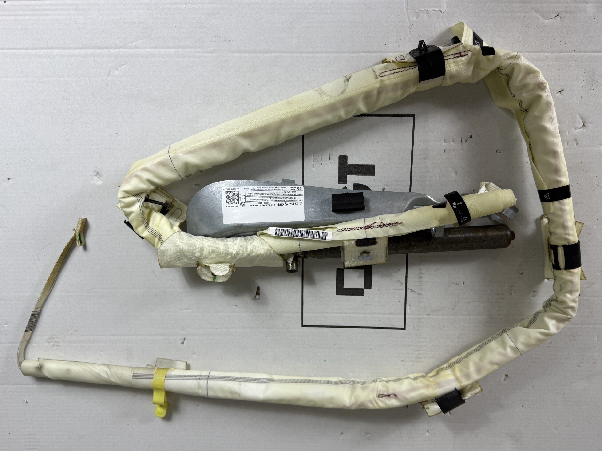 Подушка безопасности на крышу (шторка) левая vw tiguan i 2007 2011 17102236 (1)