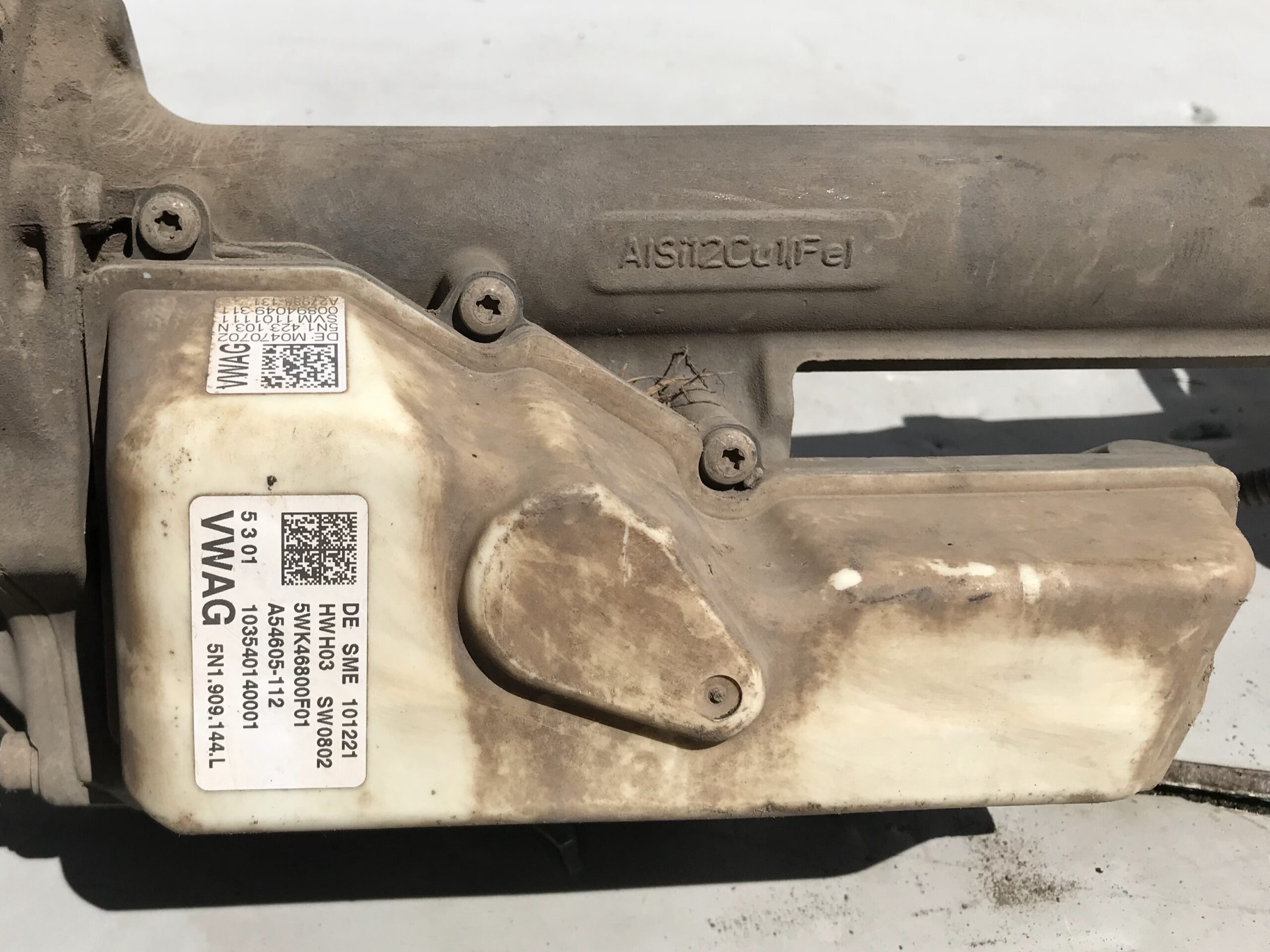 Рейка рулевая с серводвигателем в сборе vw tiguan i 2007 2011 17102255 (10)