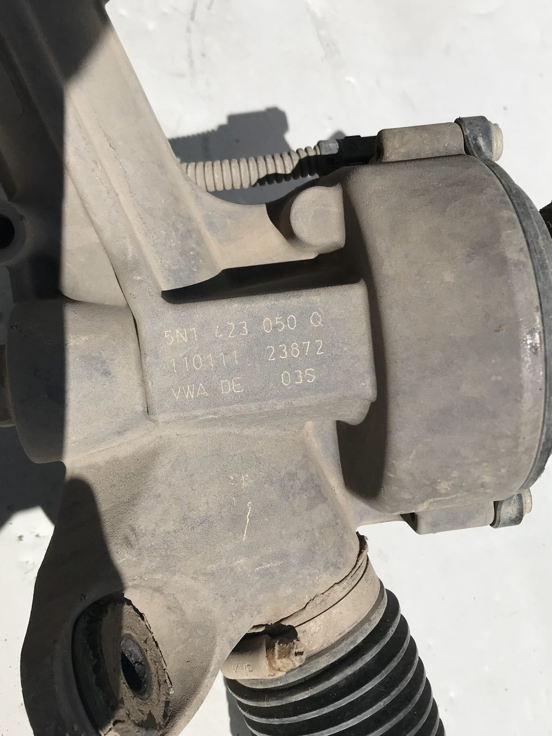Рейка рулевая с серводвигателем в сборе vw tiguan i 2007 2011 17102255 (12)