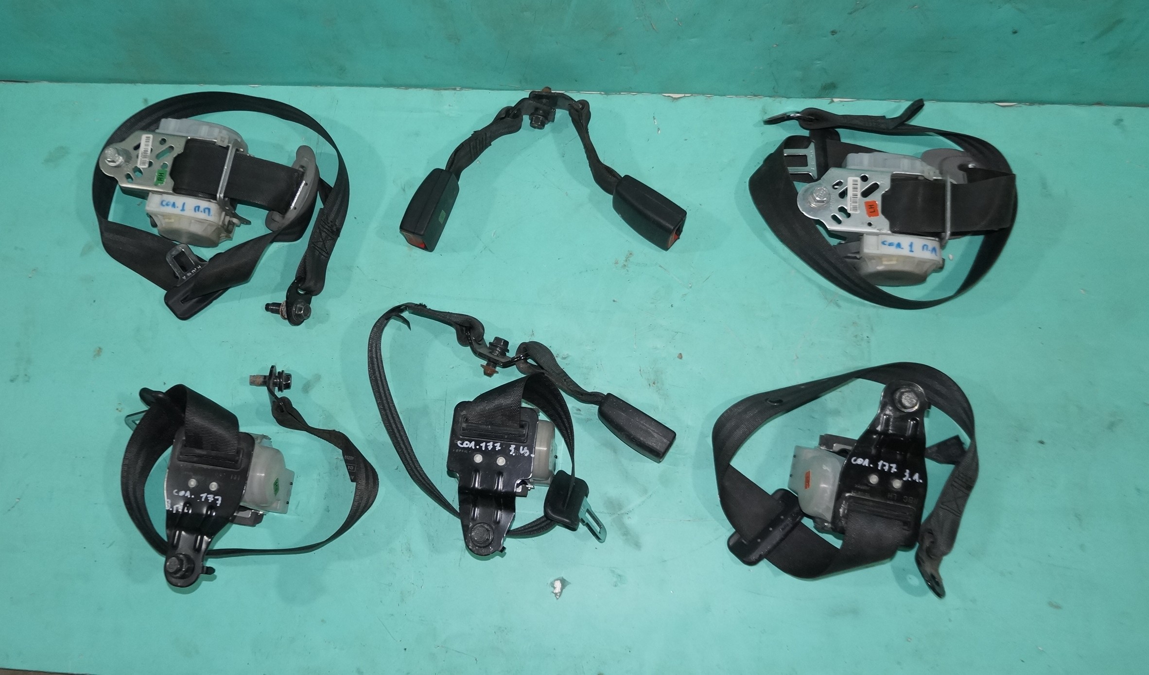 17704029 ремень безопасности передние и задние hyundai solaris (1)