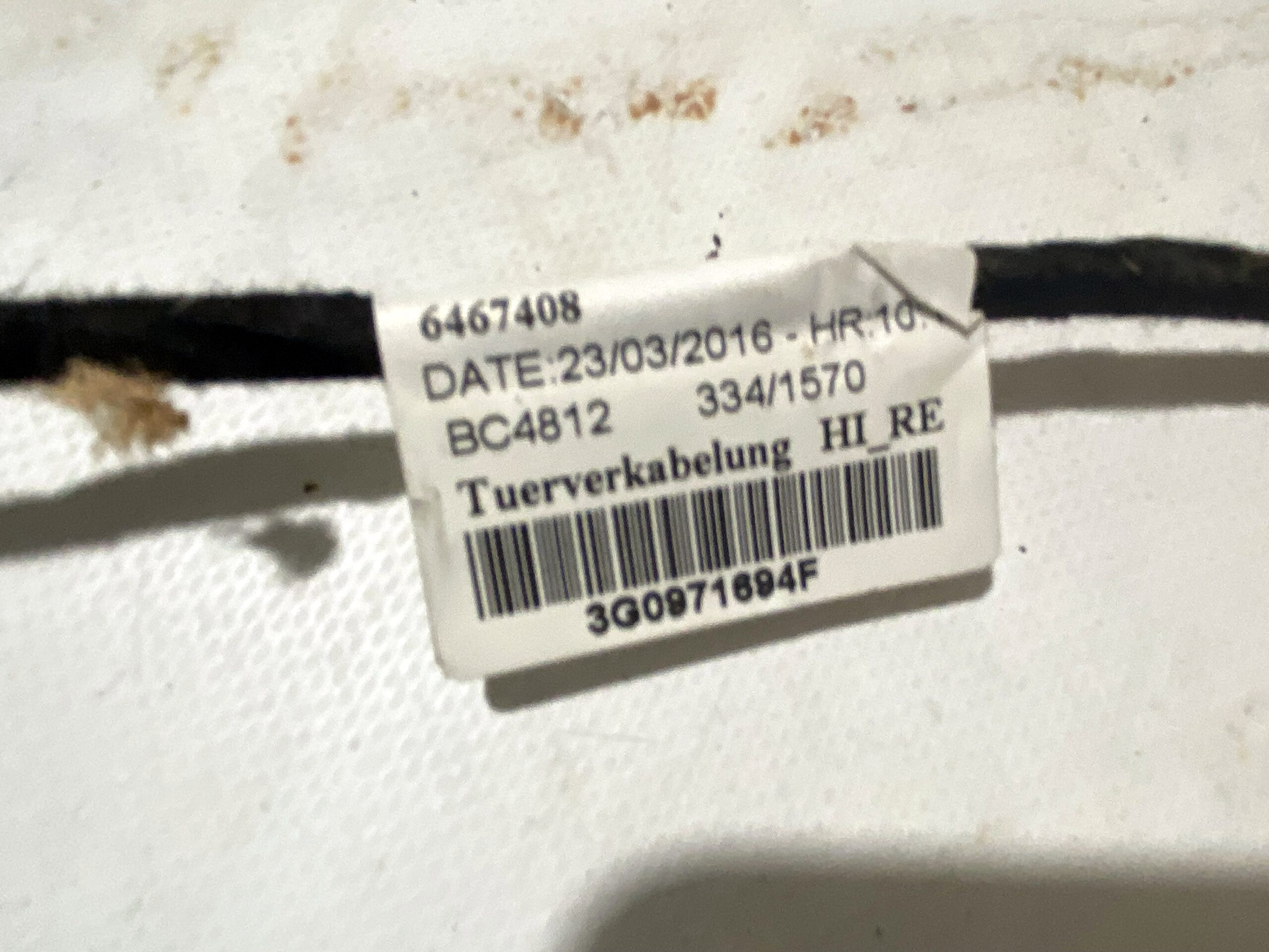 17901221 проводка коса двери задней правой vw passat b8 2016 (5)