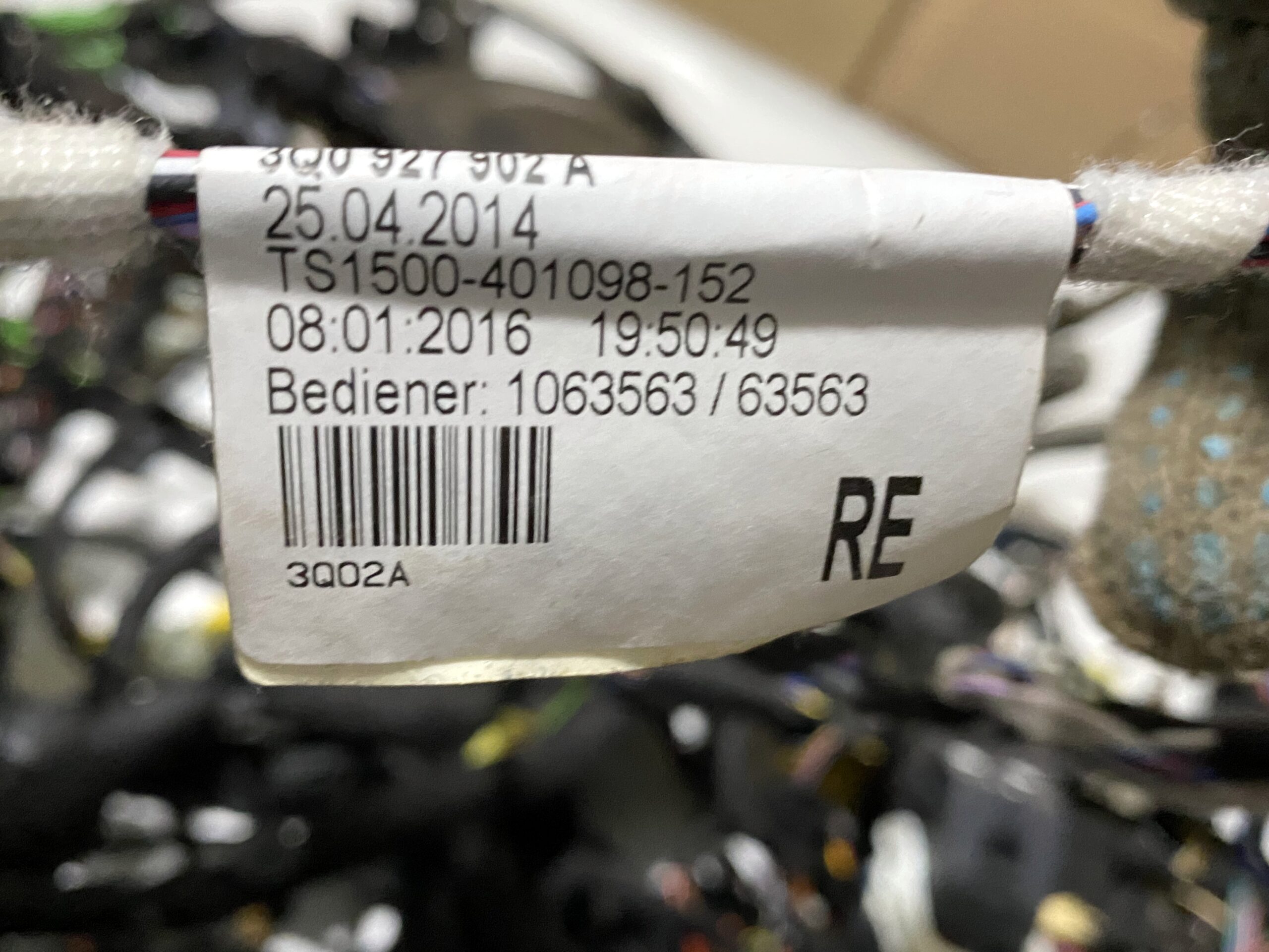 17901226 проводка коса салонная вся vw passat b8 2016 (9)