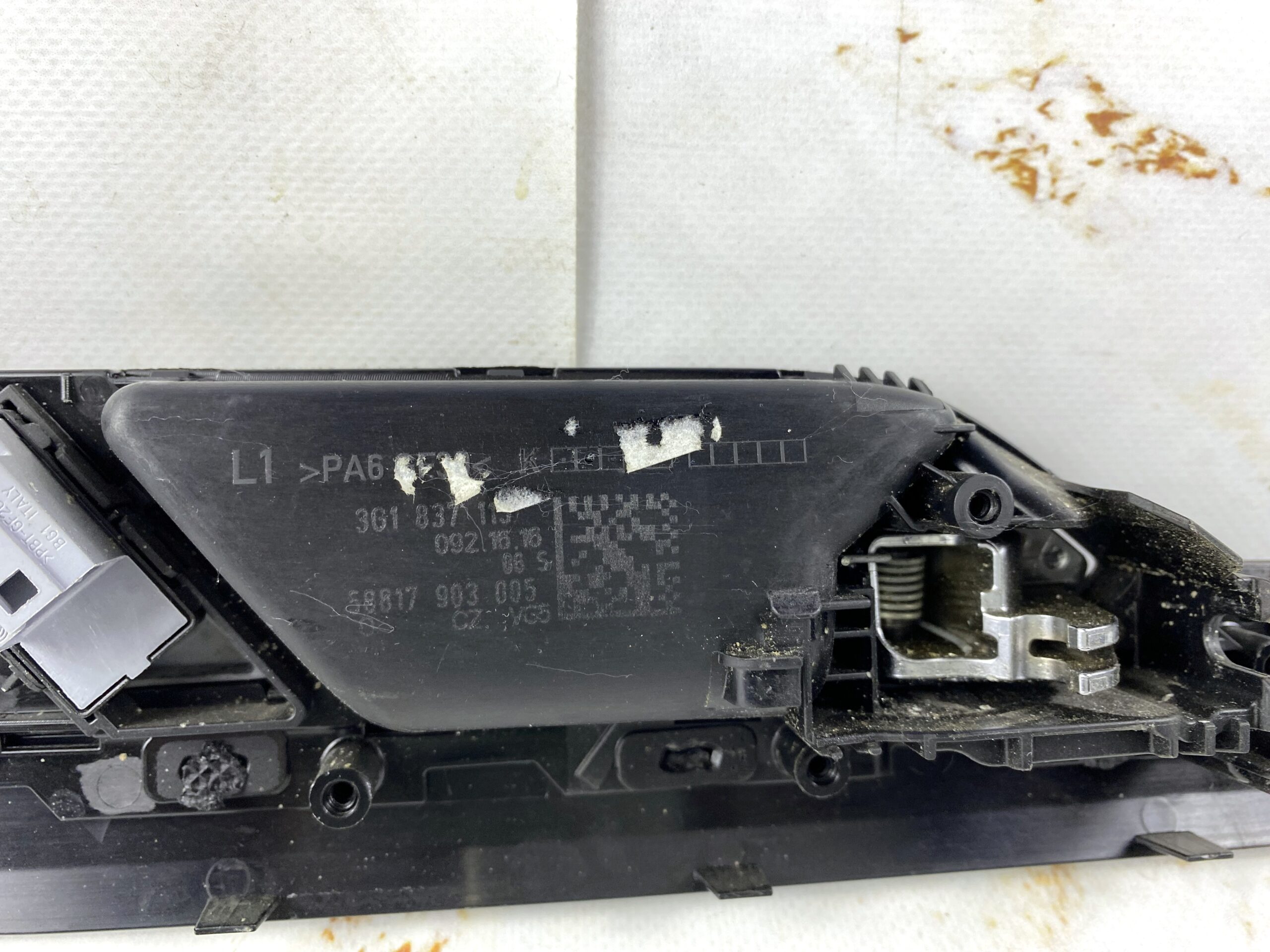17901239 ручка двери внутренняя передняя левая vw passat b8 2016 (20)