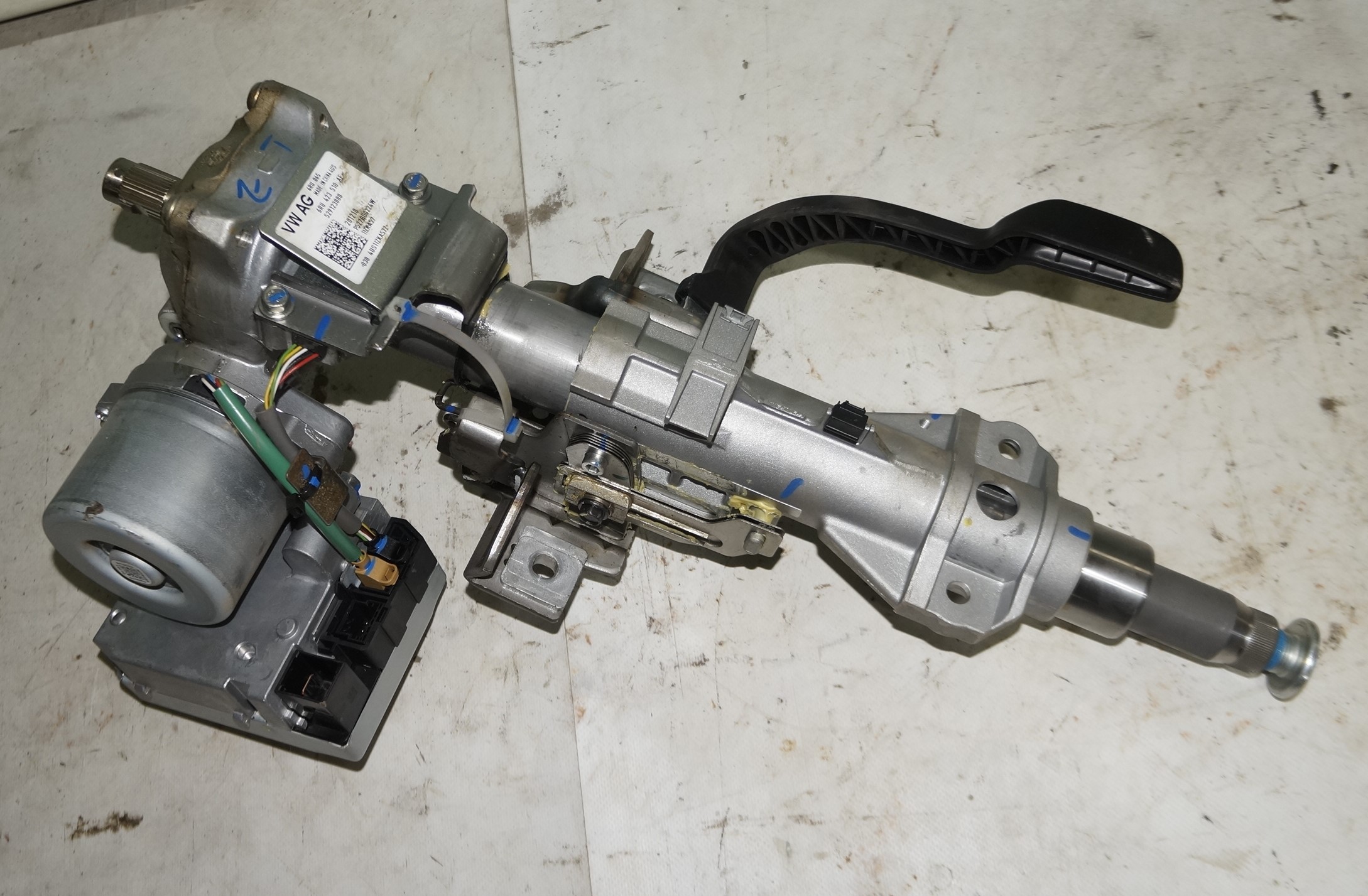 Колонка рулевая с серводвигателем в сборе vw polo 18316042 (7)